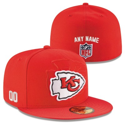Men's Kansas City Chiefs New Era Red Custom On-Field 59FIFTY Structured Fitted Hat 2496971